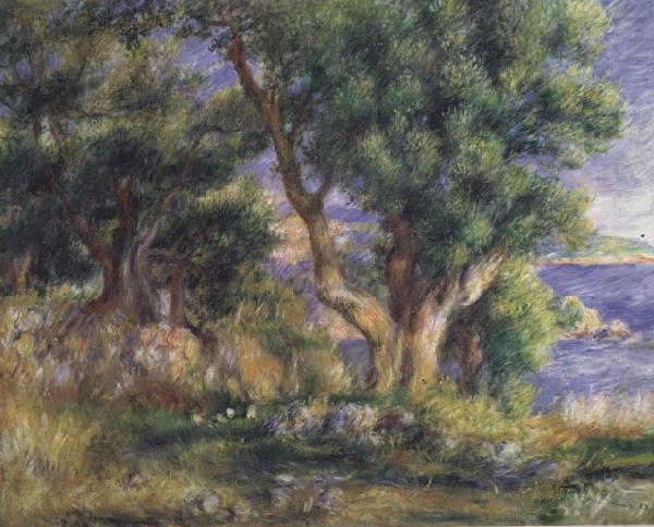 Landscape on the Coast near Menton, Pierre Renoir